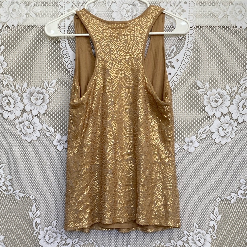 Gold Sequined Tank - Picture 3 of 3